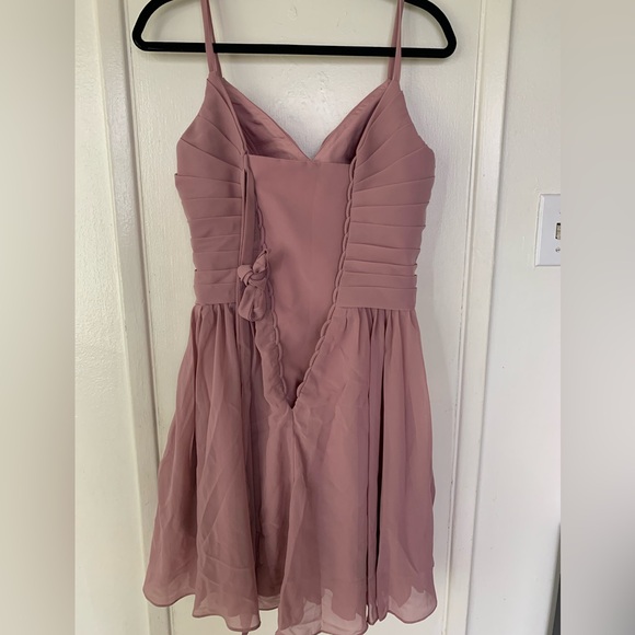 Women's Spaghetti Straps Homecoming Dresses, bridesmaids dress dusty rose size 8 - Picture 3 of 5